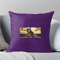 Raccoon Rogue Pets On A Train Pillows Cover