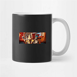High Stakes Pets On A Train Mugs