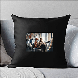 Police Dog Pets On A Train Pillows Cover