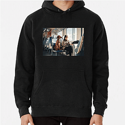 Police Dog Pets On A Train Hoodies