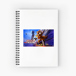 Heroic Paws Pets On A Train Notebook