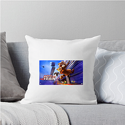 Heroic Paws Pets On A Train Pillows Cover