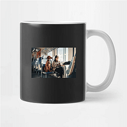 Police Dog Pets On A Train Mugs