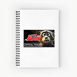 Runaway Chaos Pets On A Train Notebook