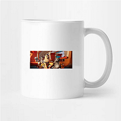 High Stakes Pets On A Train Mugs