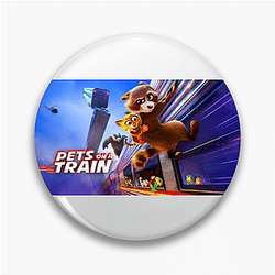Heroic Paws Pets On A Train Pins