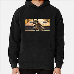 Raccoon Rogue Pets On A Train Hoodies
