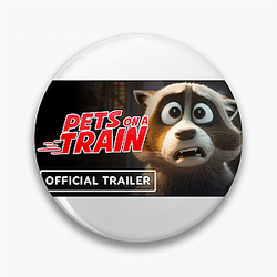 Runaway Chaos Pets On A Train Pins
