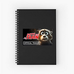 Runaway Chaos Pets On A Train Notebook