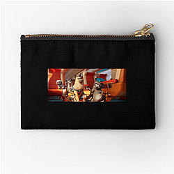 High Stakes Pets On A Train Zipper Pouches