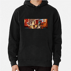 High Stakes Pets On A Train Hoodies