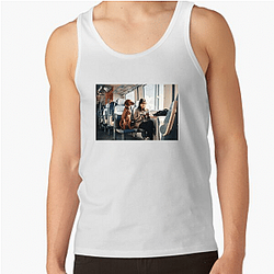 Police Dog Pets On A Train Tank Tops