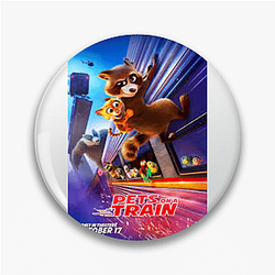 Animal Heist Pets On A Train Pins