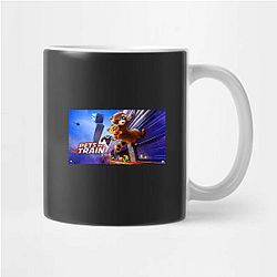 Heroic Paws Pets On A Train Mugs
