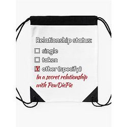 Pewdiepie Relationship  Drawstring Bag Premium Merch Store