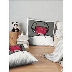 Pewdiepie Logo Throw Pillow Premium Merch Store
