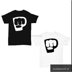 PewDiePie T-Shirts - PewDiePie Logo White Black T-Shirt