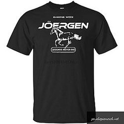 PewDiePie T-Shirts - White Text And Horse Logo T-Shirt