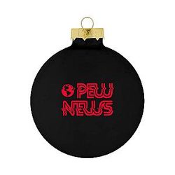 PewDiePie Merch - Pew News Glass Ball Tree Ornament