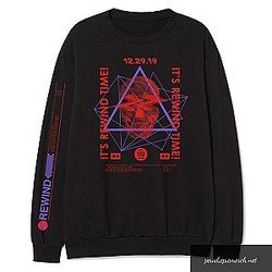 PewDiePie Sweatshirt - Rewind Black Color With Red Logo Sweatshirt