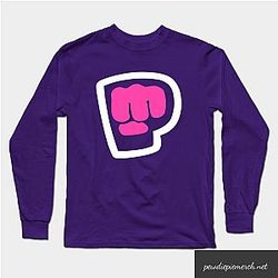 PewDiePie Long Sleeve - PewDiePie Brofist Pink Long Sleeve