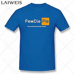 PewDiePie T-Shirts - PewDiePie  Youtuber Men's T shirt Cotton