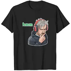 PewDiePie T-shirts - Hmm Thinking Cartoon Design