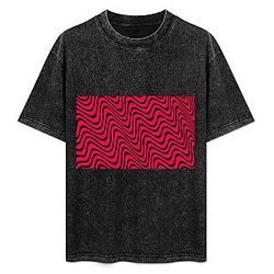 Red And Black PTTT2304 Washed  PewDiePie T-Shirts