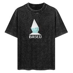 Gnome Based PTTT2304 Washed  PewDiePie T-Shirts