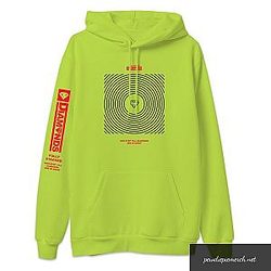 PewDiePie Hoodies - Green Color With Red PewDiePie Hoodie