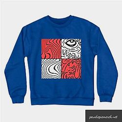 PewDiePie Sweatshirt - PewDiePie Sticker Crewneck Sweatshirt