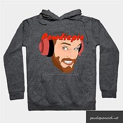 PewDiePie Hoodies - Color With PewDiePie Image Hoodie