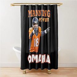 Peyton Manning Omaha Shower Curtain