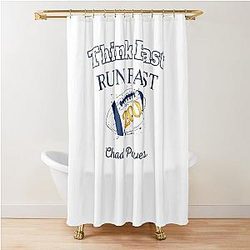 Peyton Manning Chad Powers Think Fast run fast 200 Shower Curtain