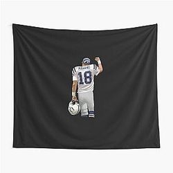 Peyton Manning Win Sticker Tapestry