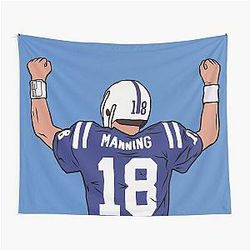 Peyton Manning Celebration Tapestry
