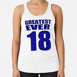 Peyton Manning-18 Greatest Ever Racerback Tank Top