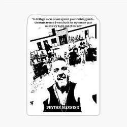 Peyton Manning T-shirt PM Sticker