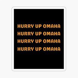 Peyton Manning Omaha Snap Count OMAHA STICKER