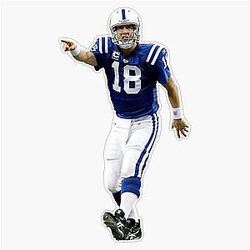 Set of 3 Peyton Manning Decal Durable Waterproof Vinyl for Laptops Bottles Windows Notebooks Walls Skateboards Helmets Phones Binders Toolboxes Suitcases