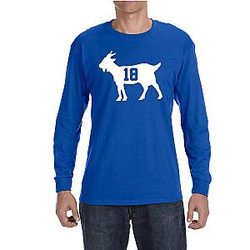 Long Sleeve Blue Peyton Manning T-Shirt