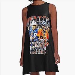 Peyton Manning Vintage Bootleg A-Line Dress