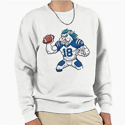 Indianapolis Colts QB Peyton Manning Angry NFL Art Pullover Sweatshirt