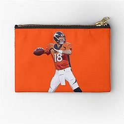 Peyton Manning Denver Broncos Zipper Pouch