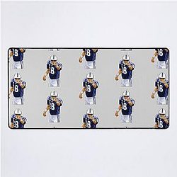 Peyton Manning To The Crowd Desk Mat