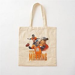 Peyton Manning Denver Broncos Cotton Tote Bag