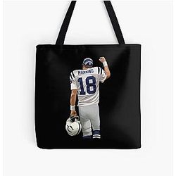 Peyton Manning Win Sticker All Over Print Tote Bag