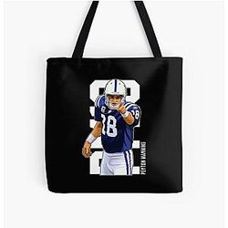 Peyton Manning Yes You Over Print Tote Bag