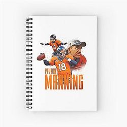 Peyton Manning Spiral Notebook