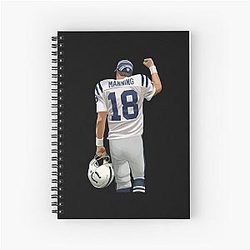 Peyton Manning Win Sticker Spiral Notebook